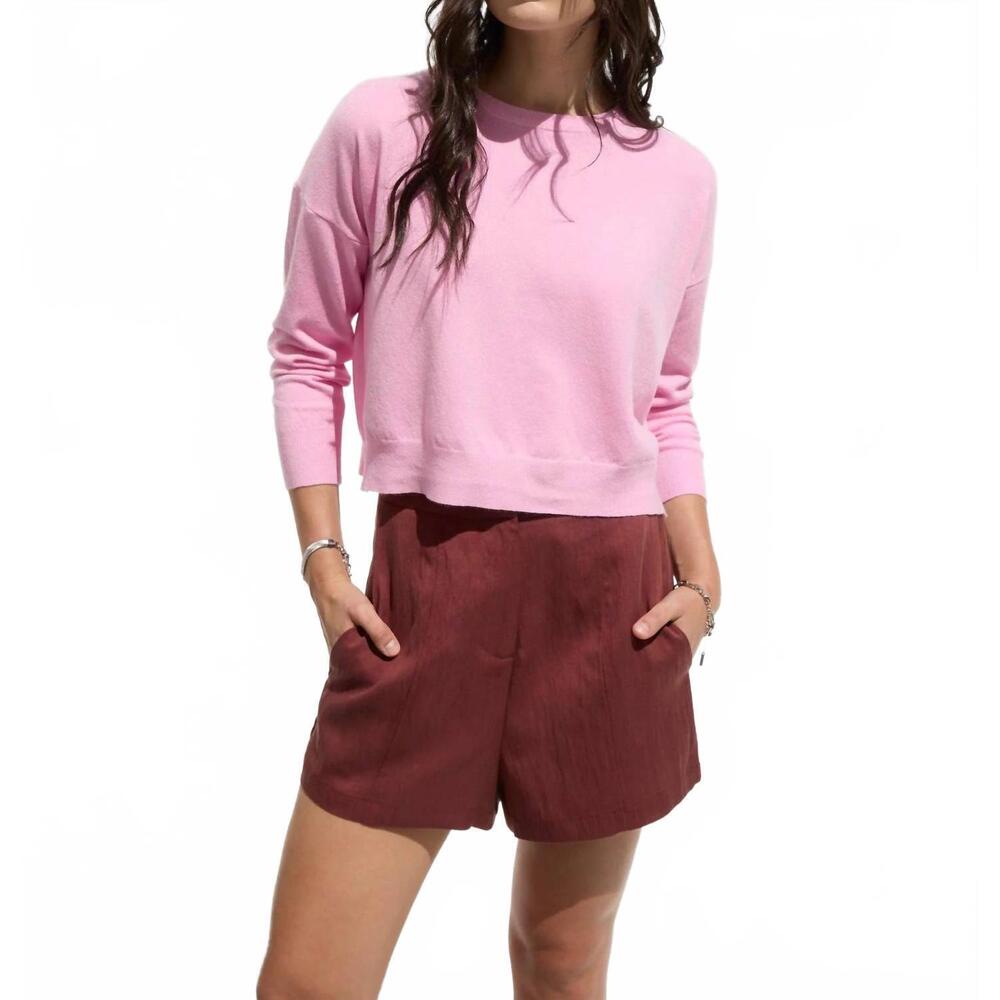 NEW DELUC polly sweater top in pink